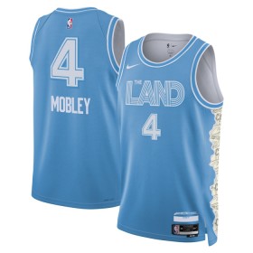 Män Cleveland Cavaliers Tröja Evan Mobley Nike 2024-25 City Edition Blå Swingman